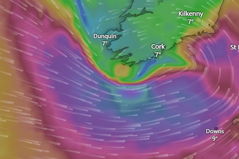 Follow live storm tracker as Chandra bears down on Cork amid yellow warning