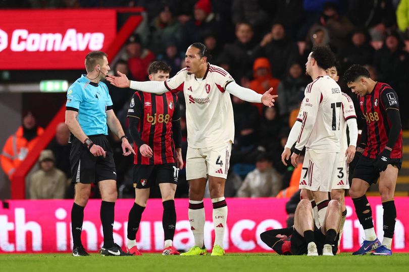 Virgil van Dijk was unimpressed with the decision