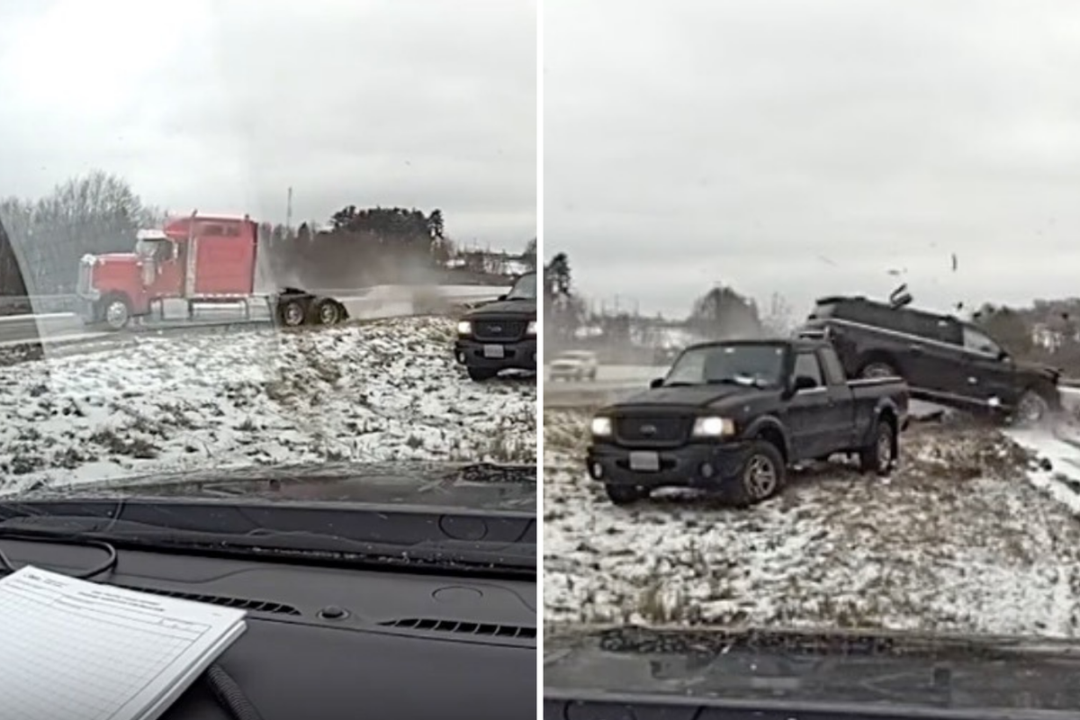 Winter storm Fern: Cop sees two crashes in 30 seconds on icy roads