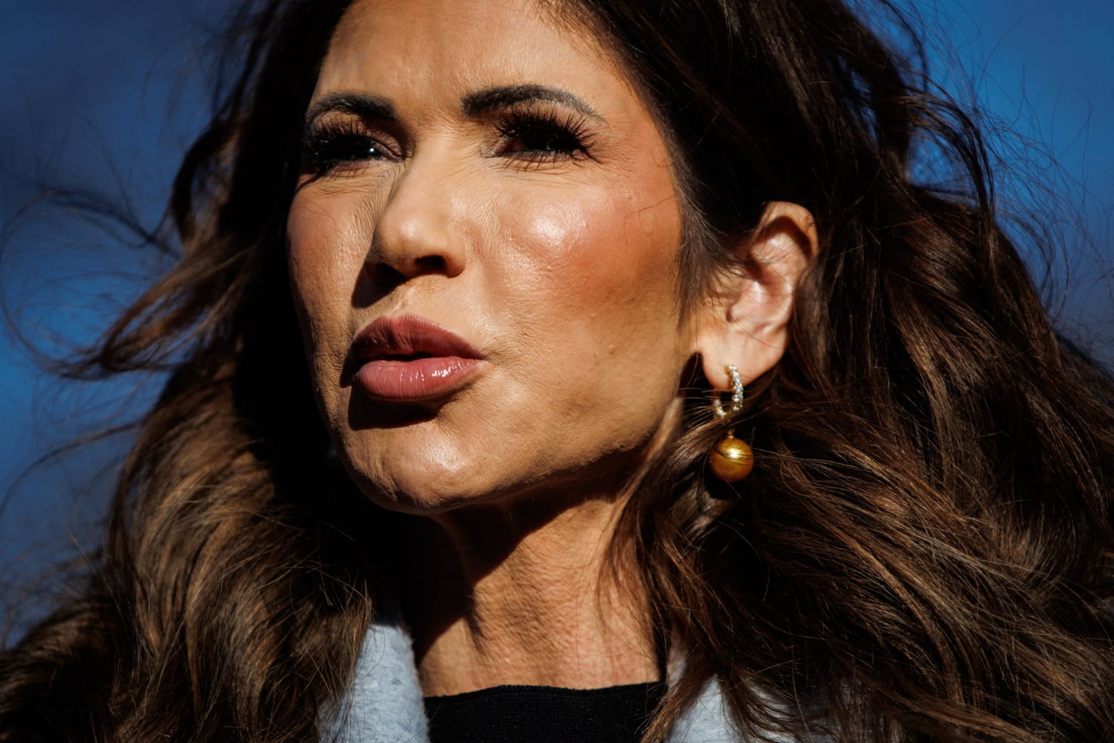 Democrats are launching an effort to impeach Department of Homeland Security Secretary Kristi Noem. (Pool via CNP / MEGA)