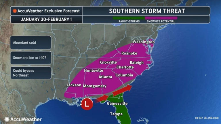 New winter storm map shows states at risk for more ice this weekend