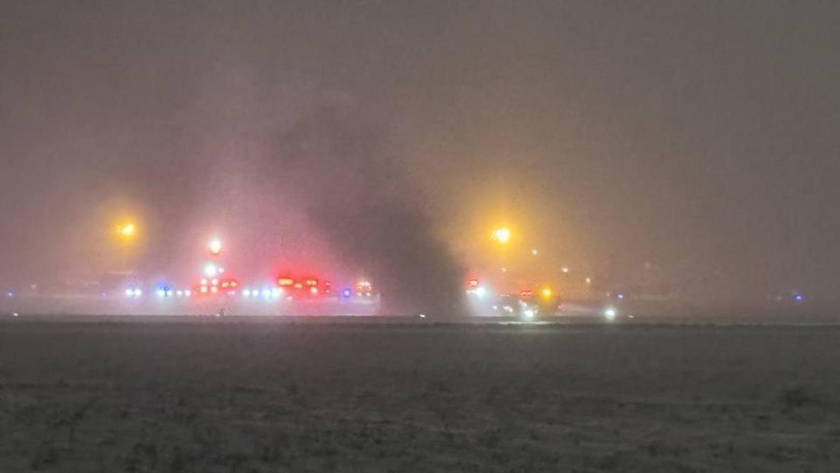 Al menos 7 muertos y un herido al estrellarse un avión privado en el  aeropuerto de Maine (EEUU) por la tormenta de nieve