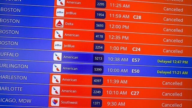 Thousands of flights canceled after severe winter storm sweeps across US