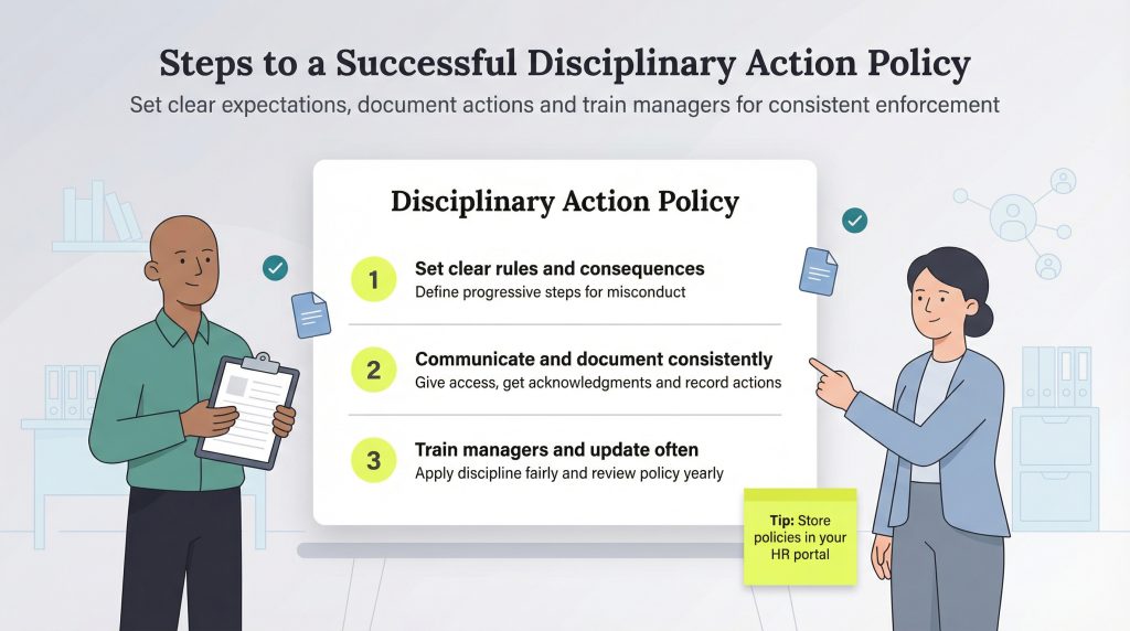 What is disciplinary action?