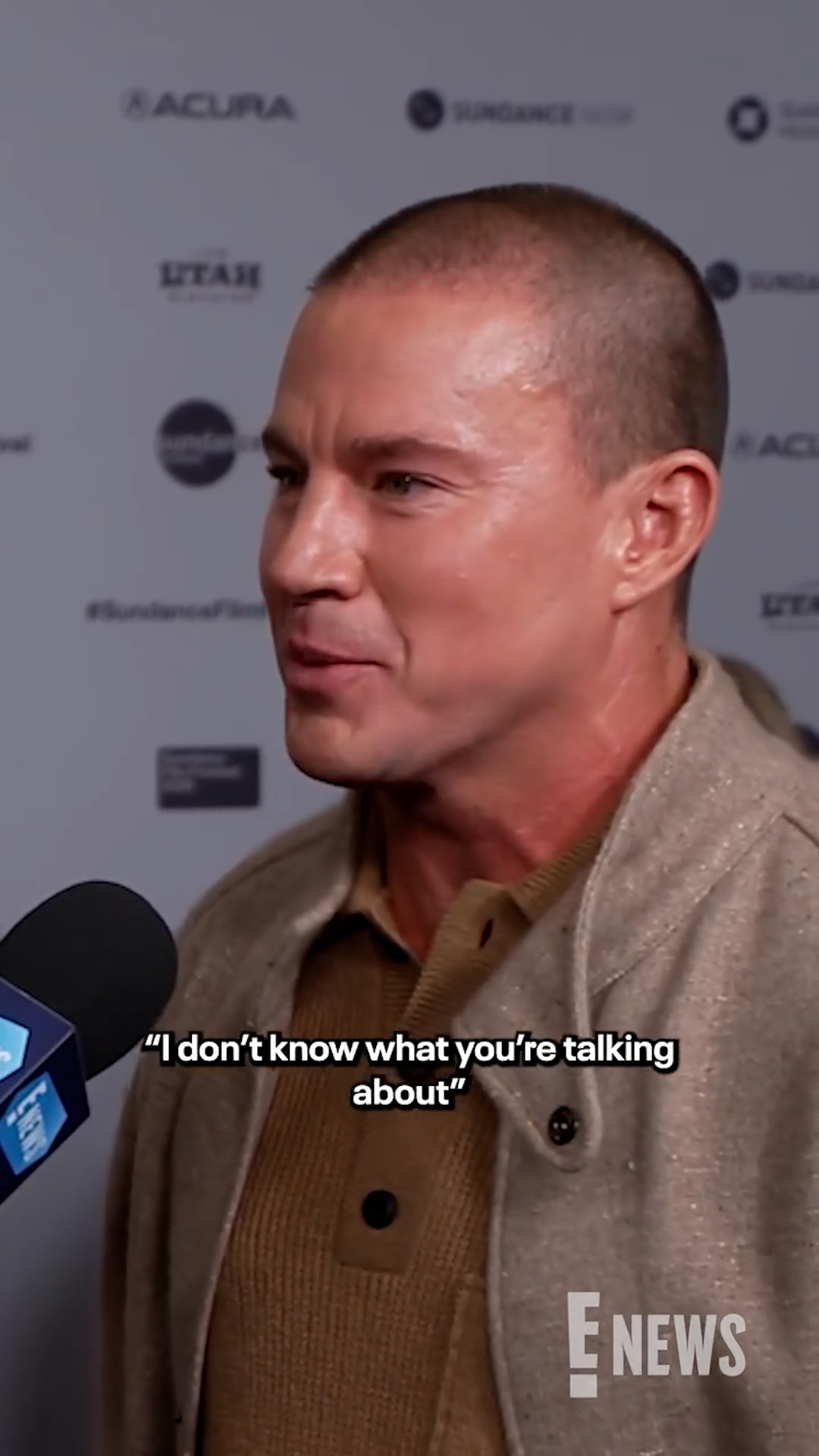 Channing Tatum is keeping his lips sealed