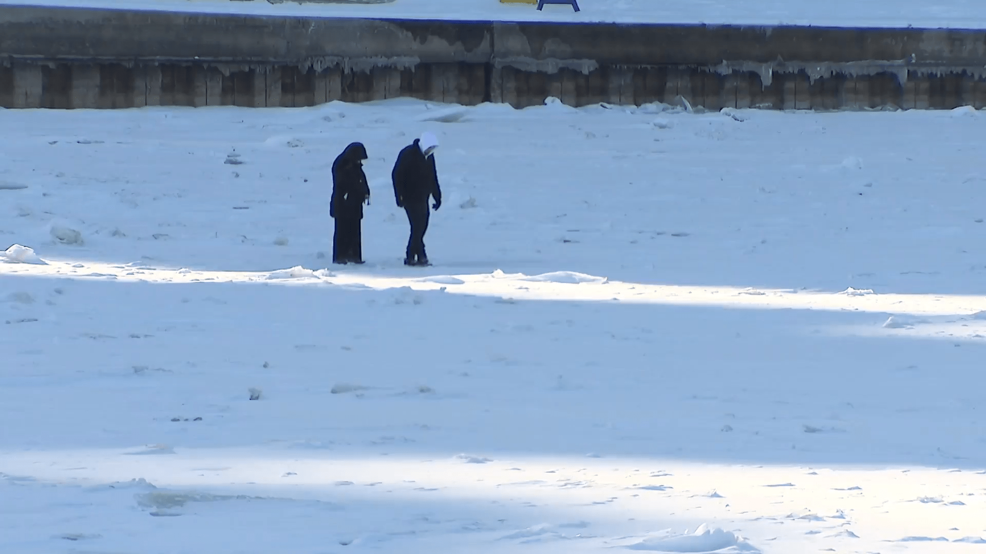 Pancake ice has formed on Lake Michigan, and firefighters warn it's ...