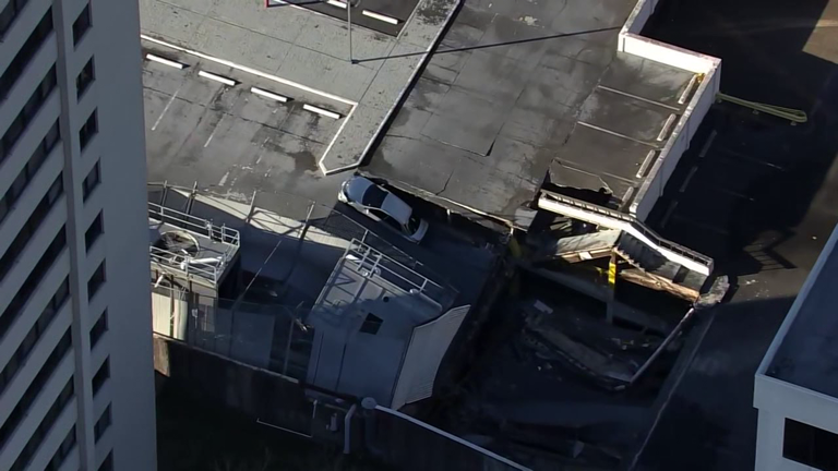 Houston parking garage collapses over the weekend in River Oaks area