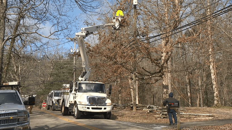 EPB crews work tirelessly to restore power to remaining residents after ...