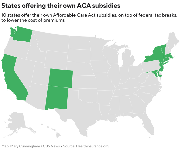 Some states expand ACA subsidies as federal tax credits lapse