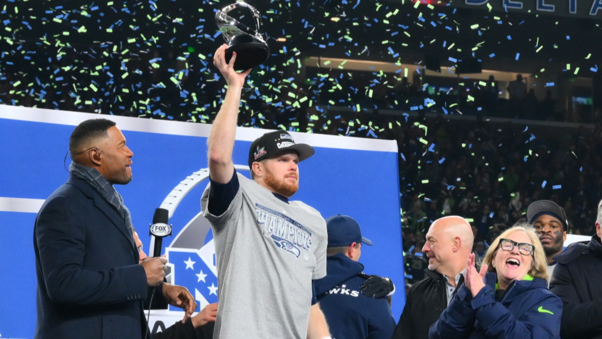 Seahawks defeat the Rams in high-scoring NFC title showdown