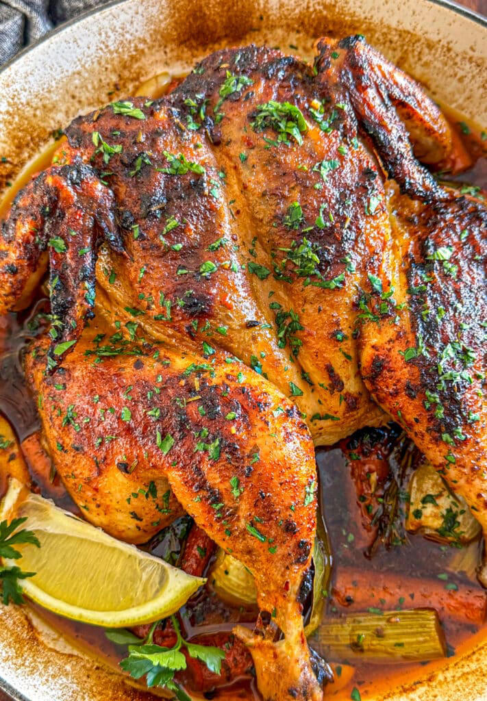Oven roasted spatchcock chicken recipe