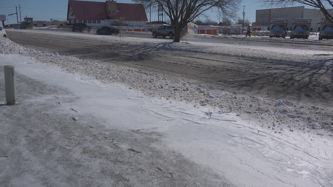 Lawton crews work to clear roads as black ice threat looms