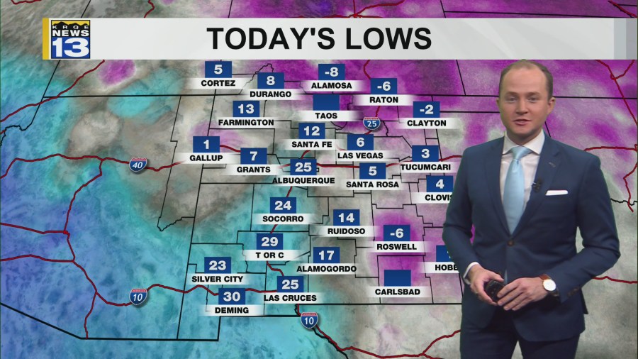 From record cold to a slow thaw: New Mexico warming up after a winter storm