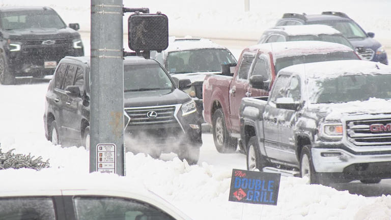 Lexington road conditions remain challenging as crews work to clear ice ...