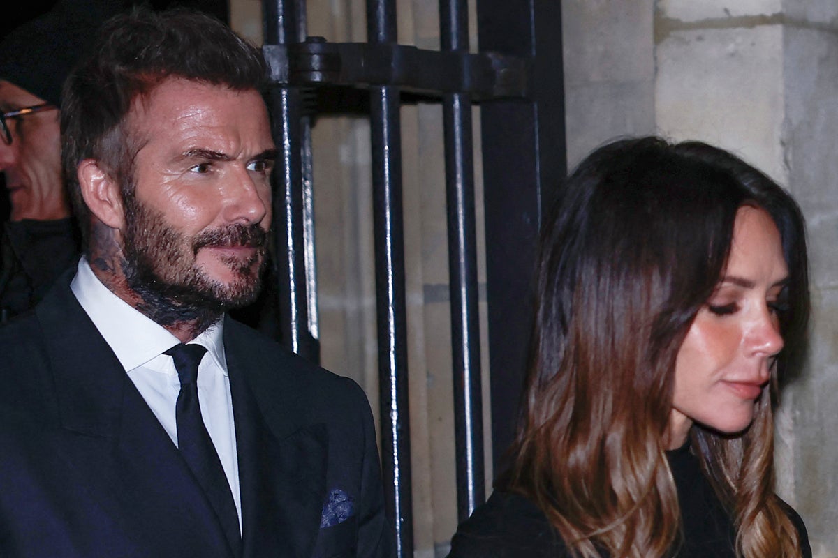 Beckhams put on united front in Paris amid Brooklyn feud