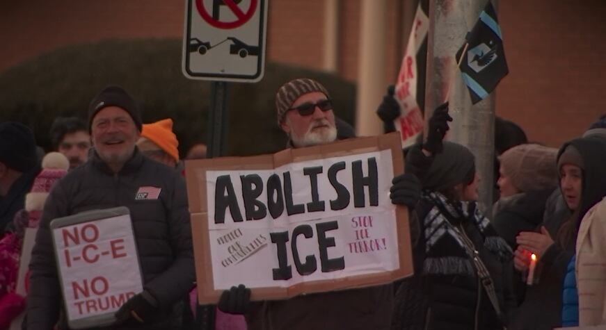 Atlanta protesters rally against ICE funding and actions following ...