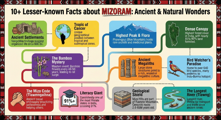 What is the old name of Mizoram?