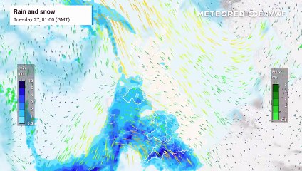 Storm Chandra brings heavy rain, gusty winds and some snow to the UK