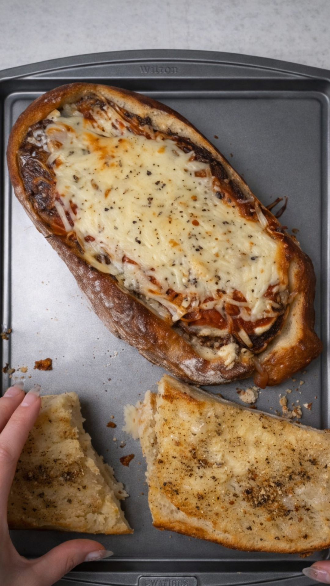 This stuffed bread is the ultimate warm, cheesy comfort food