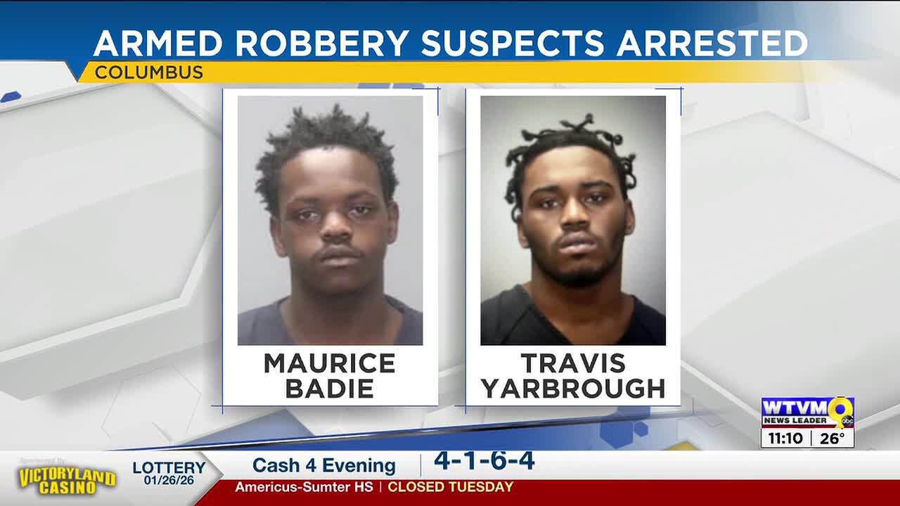 Two suspects named in North Columbus armed robbery arrests