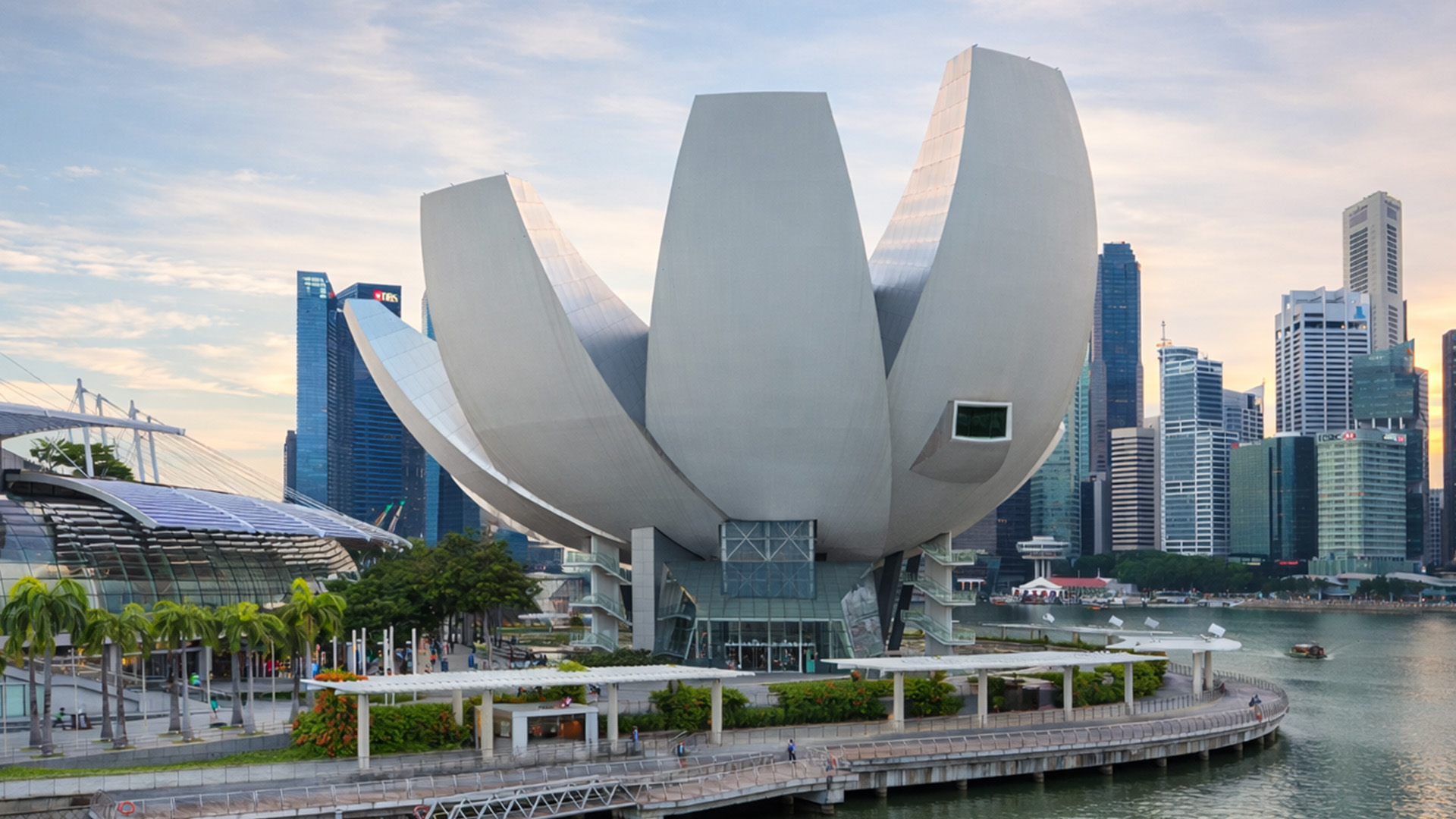 This building looks like a giant lotus