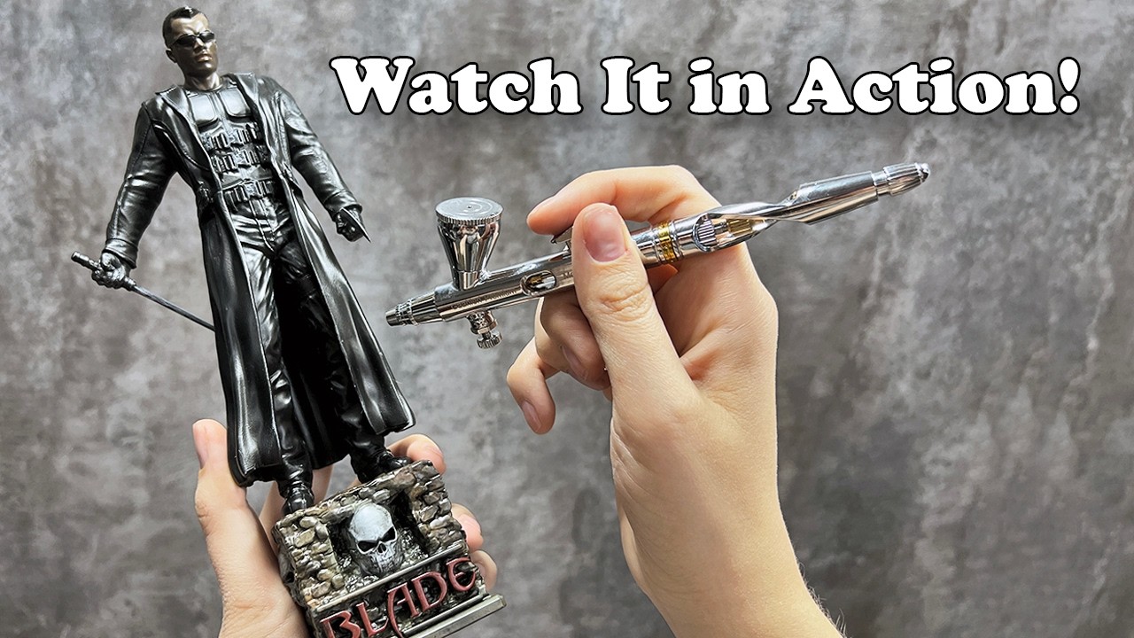 Testing the GHPM Mobius 0.2mm airbrush for fine detail miniature painting