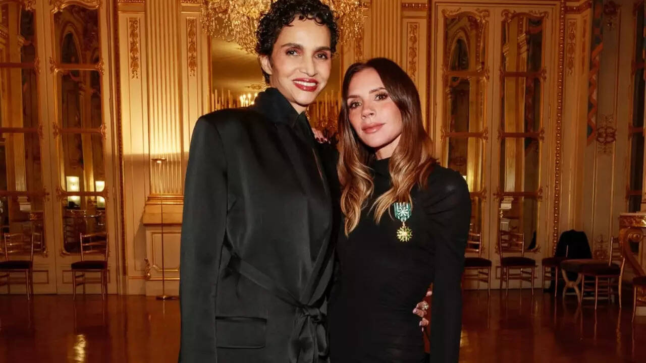 'Momzilla' Victoria Beckham gets a French knighthood in Paris and her ...