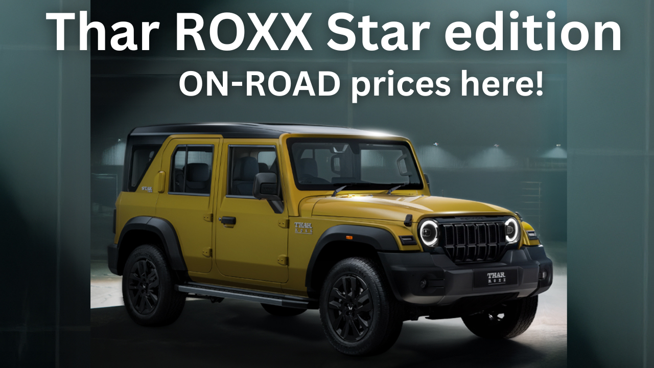 Mahindra Thar Roxx Star edition on-road prices in top cities of India ...