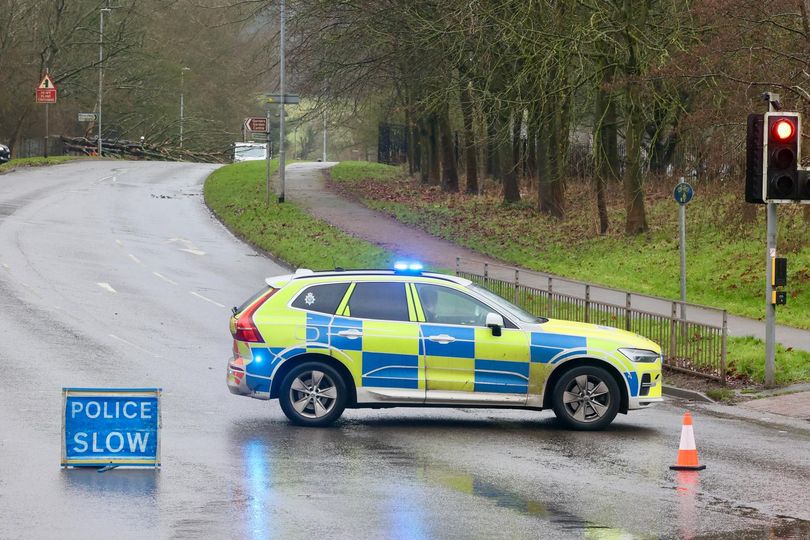 Police called in as Storm Chandra shuts another North Staffordshire road