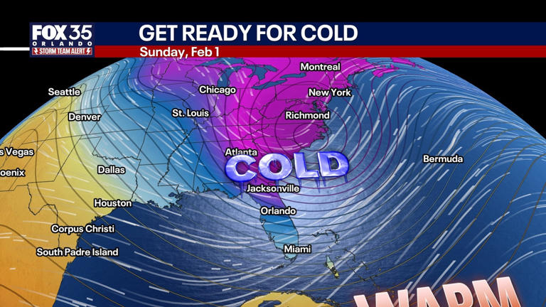 Orlando weather: Temperatures plunge as cold blast sweeps across ...
