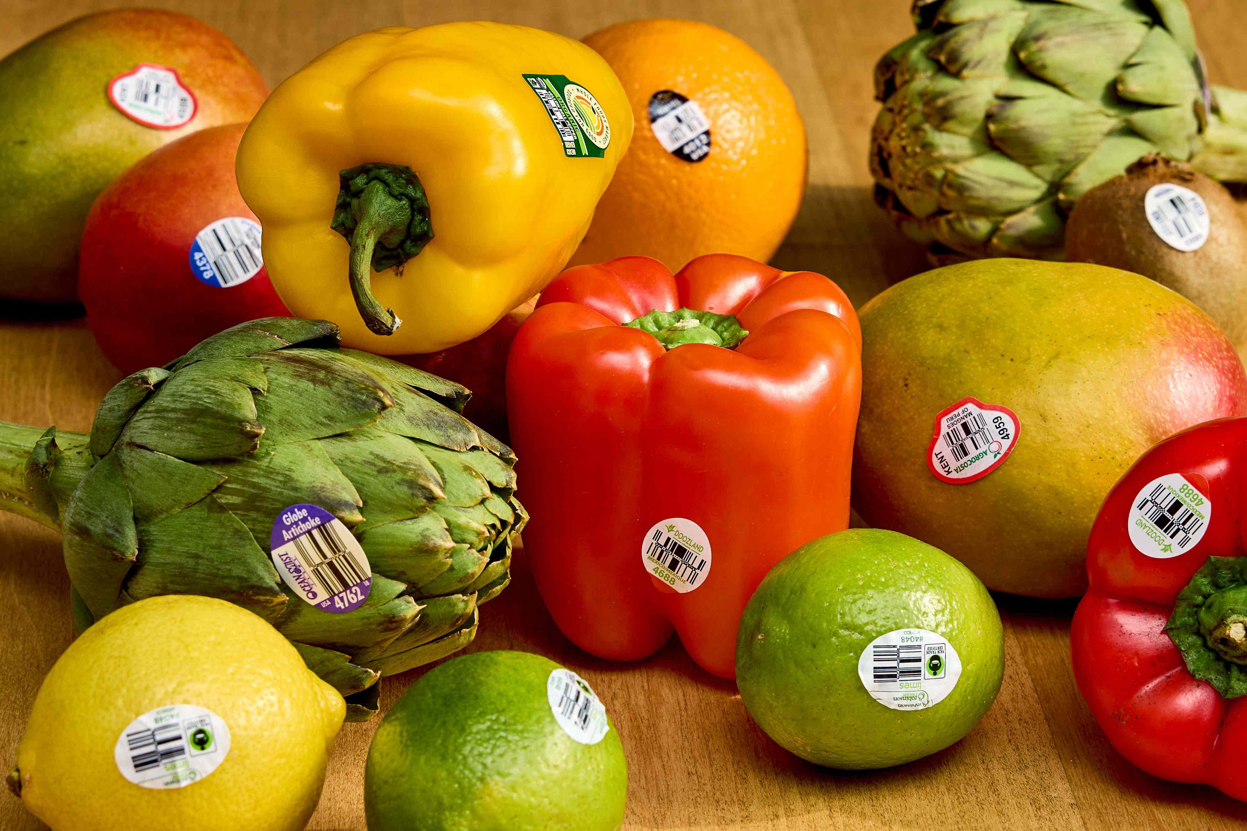 What do the codes on produce stickers mean?