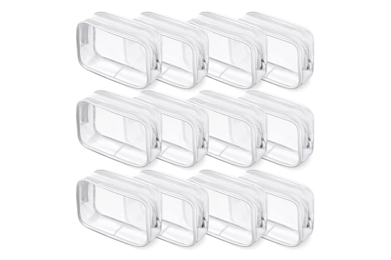 Weewooday 12 Pieces Clear Makeup Bags