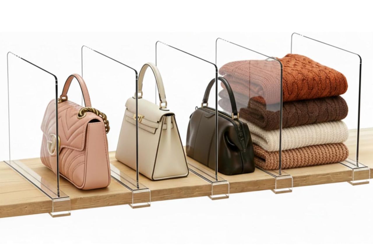 SortNStore Shelf Dividers Purse Organizer