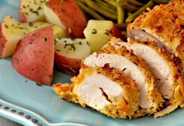 crunchy baked chicken breasts