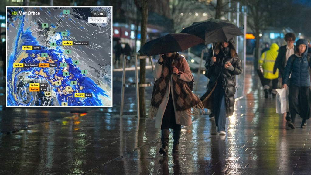 Map reveals where exactly Storm Chandra will wreak havoc across the UK ...