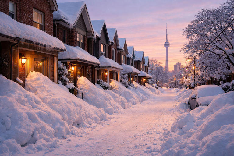 Du jamais-vu : Toronto disparaît sous un demi-mètre de neige historique