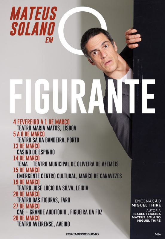 Comédia O Figurante com Mates Solano em digressão por Portugal