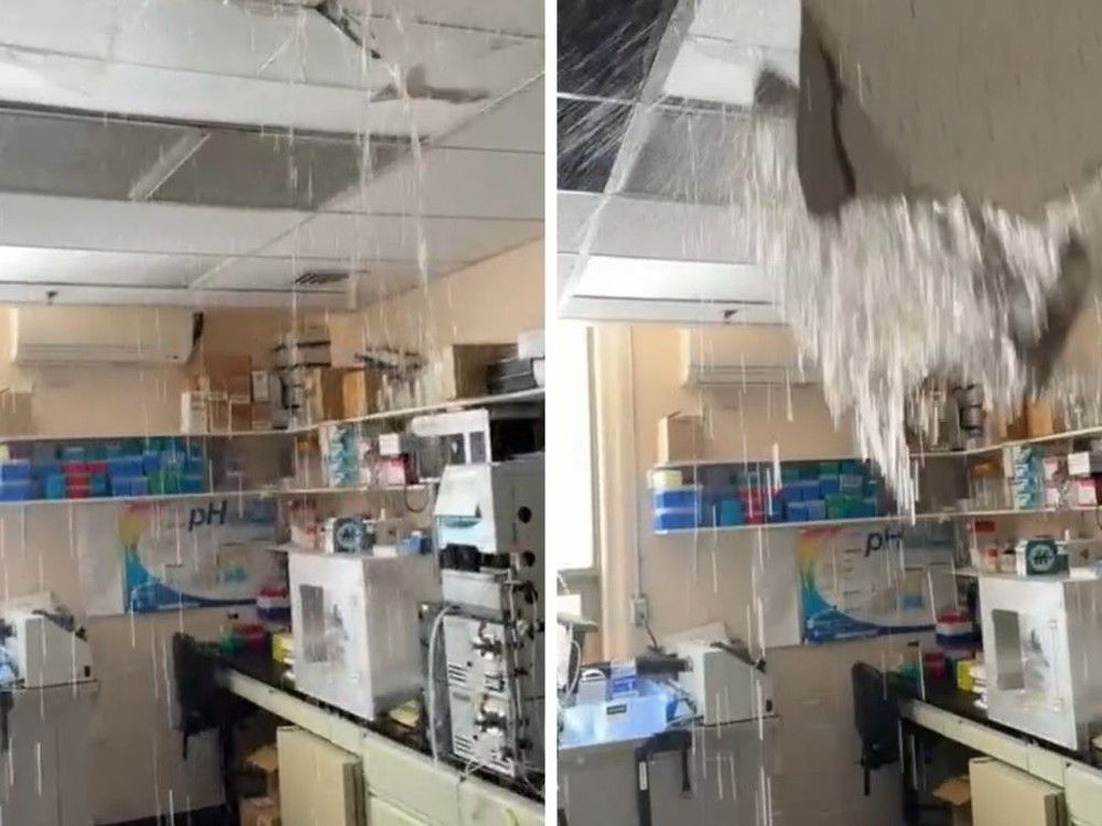 Curated visual reference: Visual Reference: Burst Pipes Cause Widespread Flooding In Research Labs At Douglas
