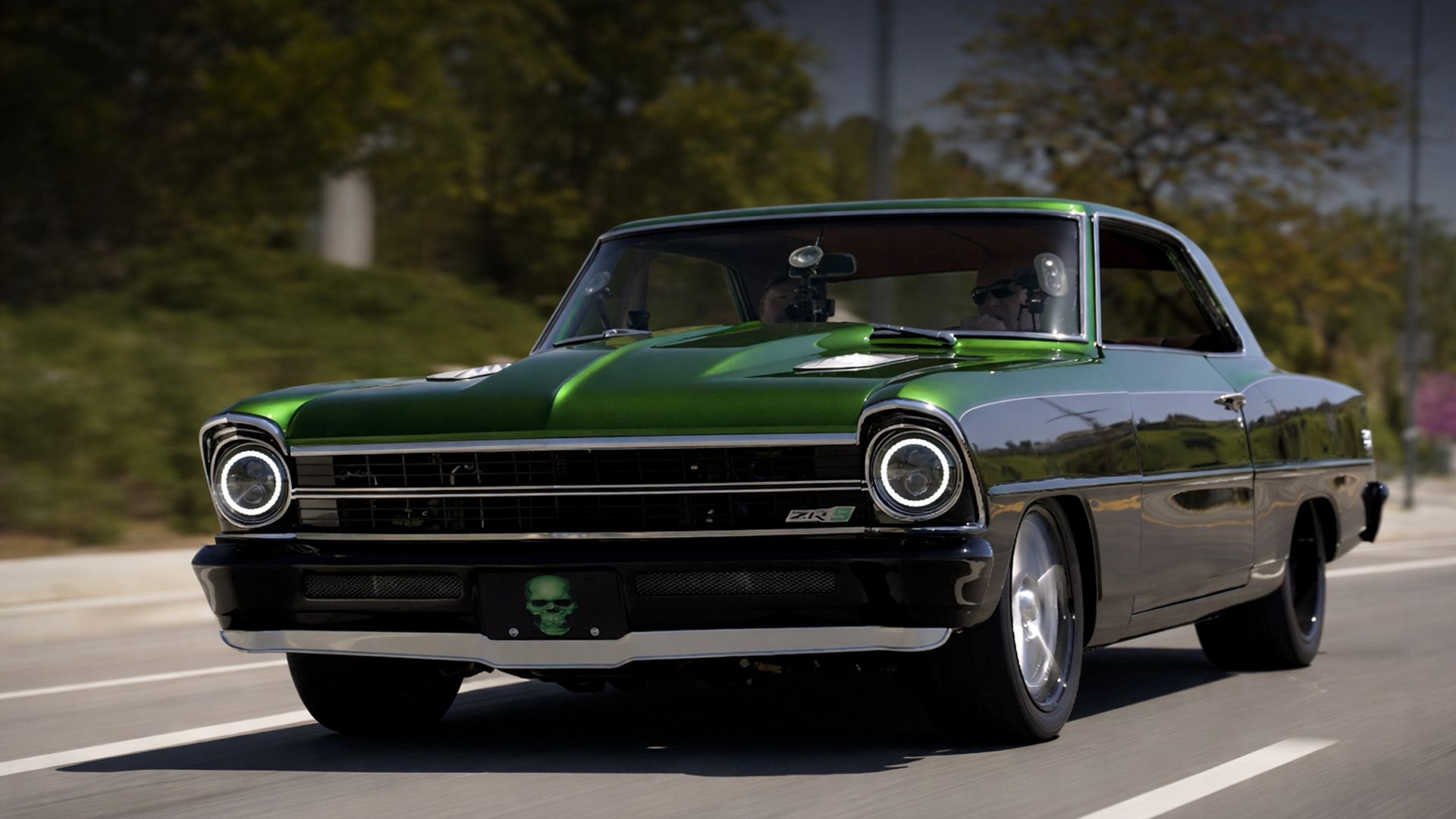 Vintage Chevy Nova showcases impressive supercharged performance