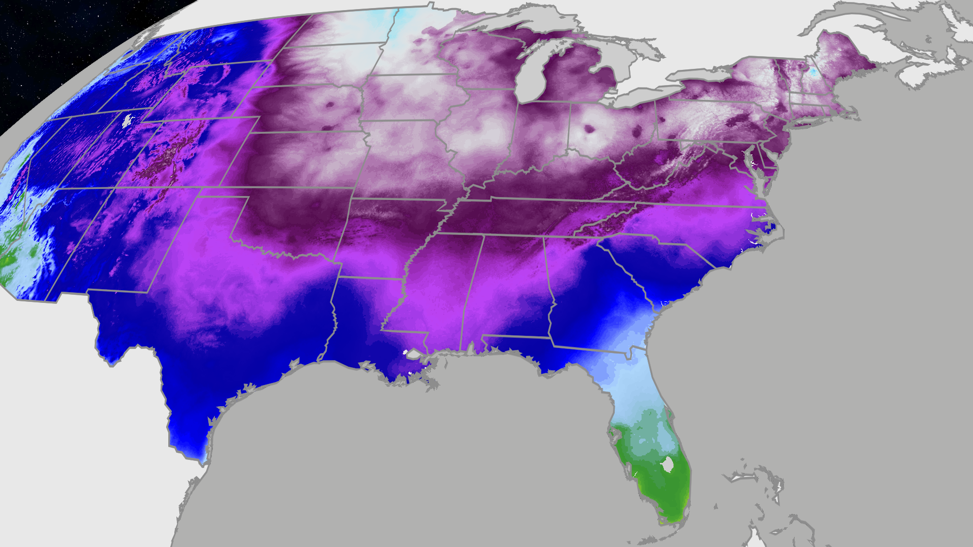 Another arctic blast will dive into the South and East, even bringing record cold to Florida<br>