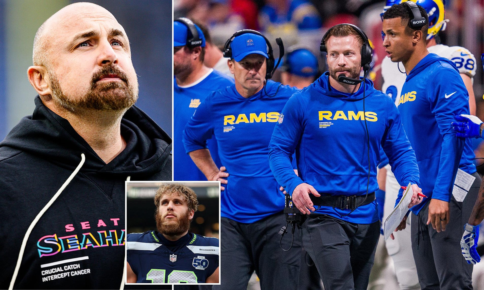 'Enraged' Seahawks and Rams coaches came close to a brawl in an ...