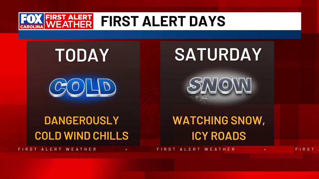 First alert - chance of snow ahead for Saturday