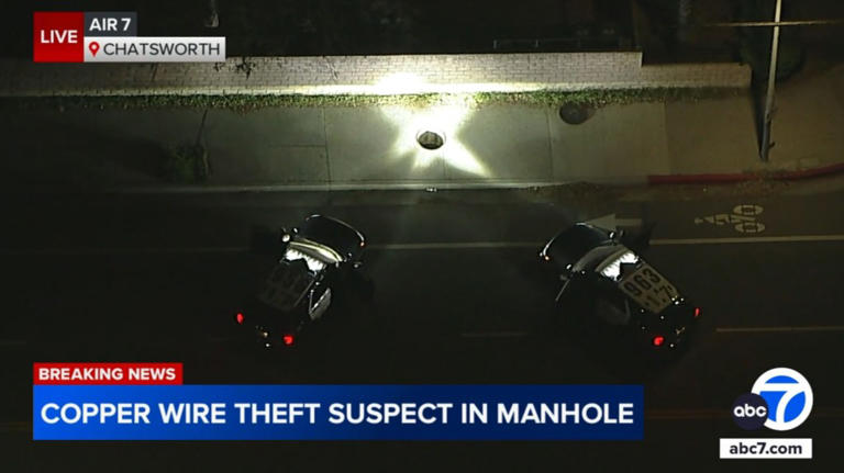 Copper wire theft sends suspect scurrying into LA manhole and refusing ...