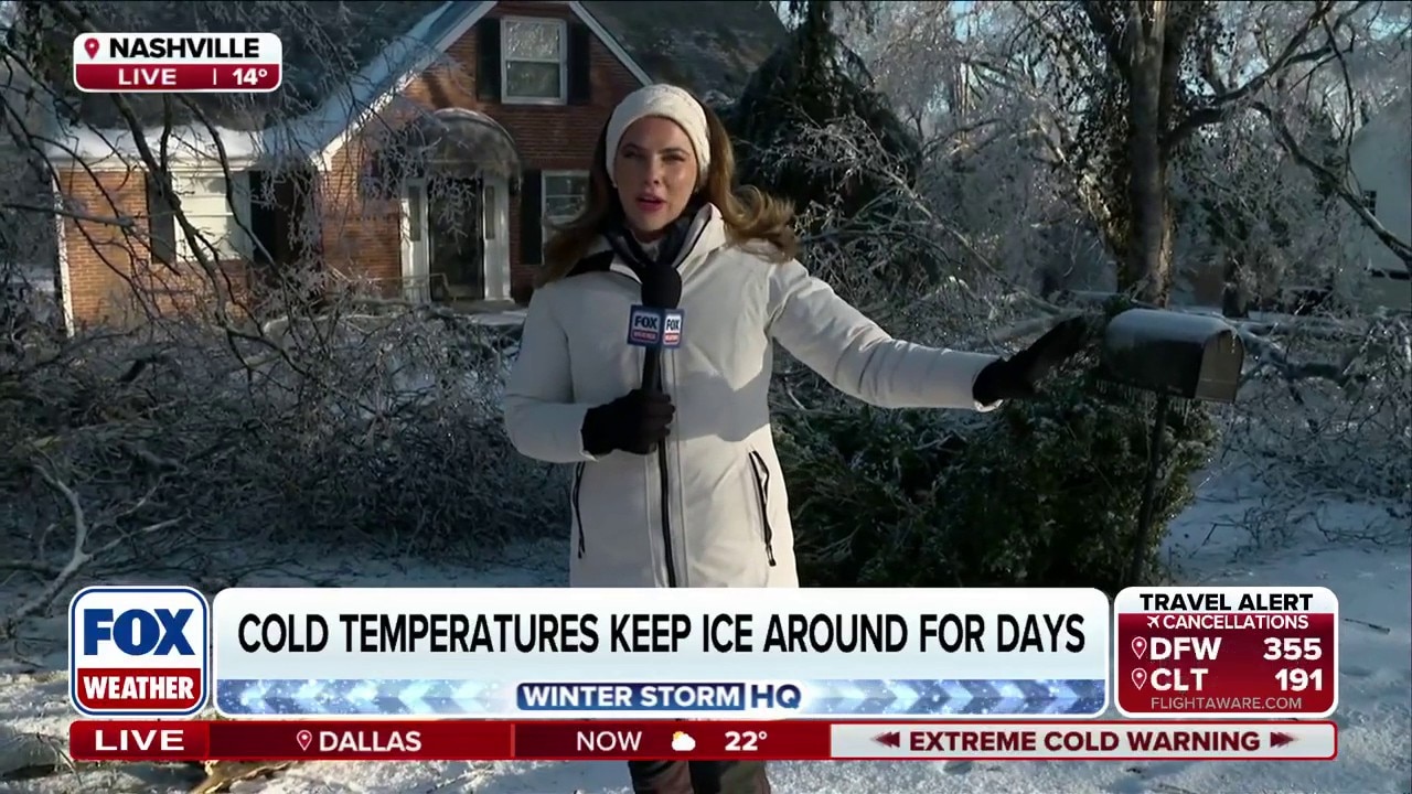 Tennessee battles widespread power outages after severe weekend ice storm