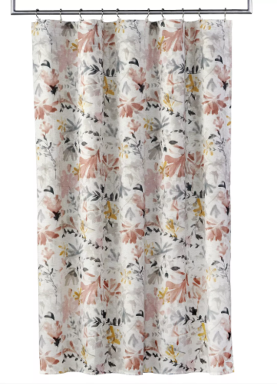 Transform your bathroom with Kohl's dainty floral shower curtain