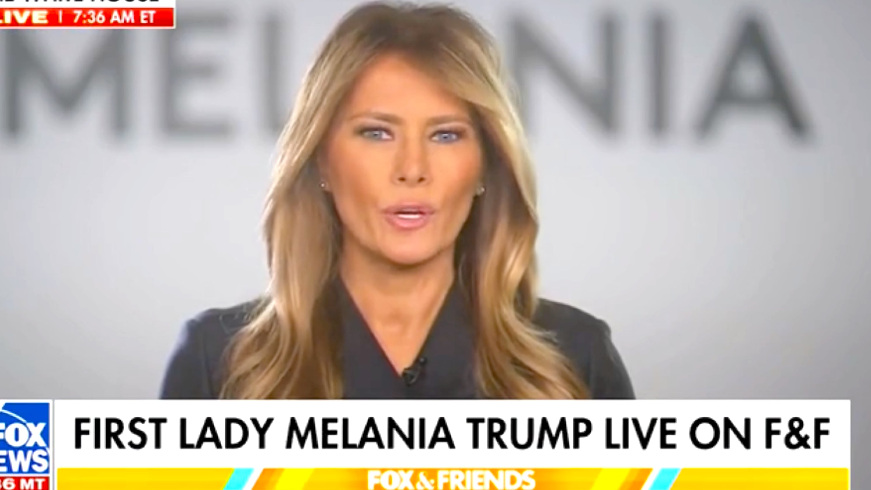 Melania makes awkward plea for unity before plugging her movie on Fox News