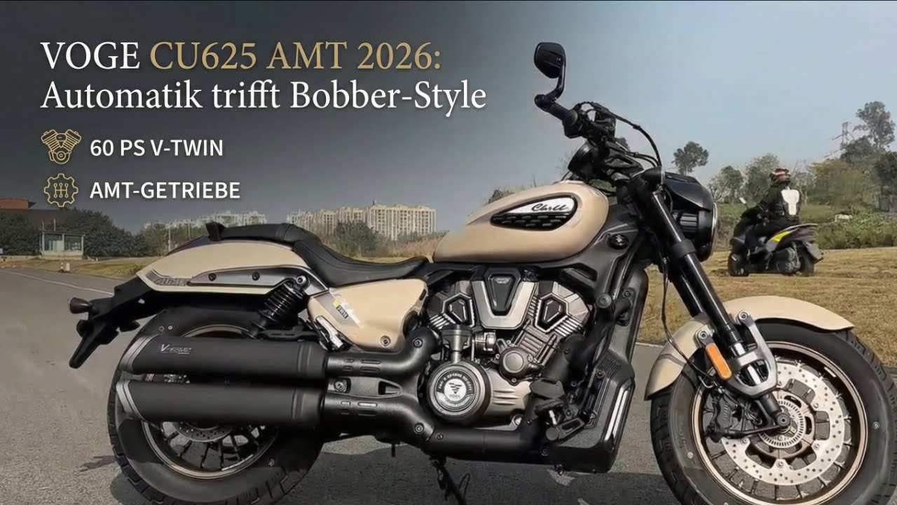 2026 Voge CU625 AMT: Automatik trifft Bobber-Style