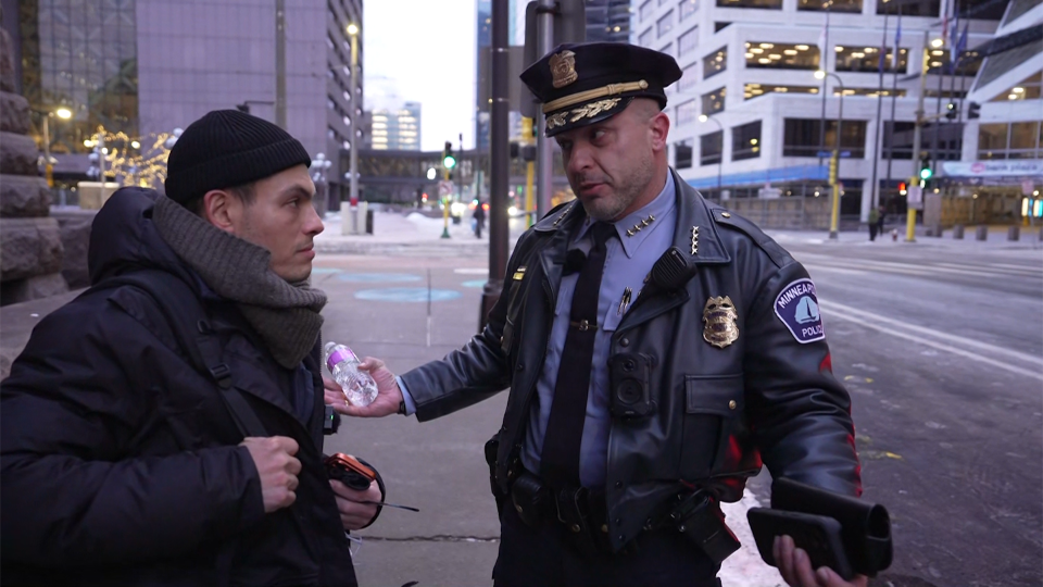 Minneapolis police chief comments on actions of federal agents as Bovino leaves<br><br>