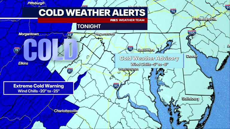 Live updates: Dangerous cold, icy streets freeze DC after snowstorm
