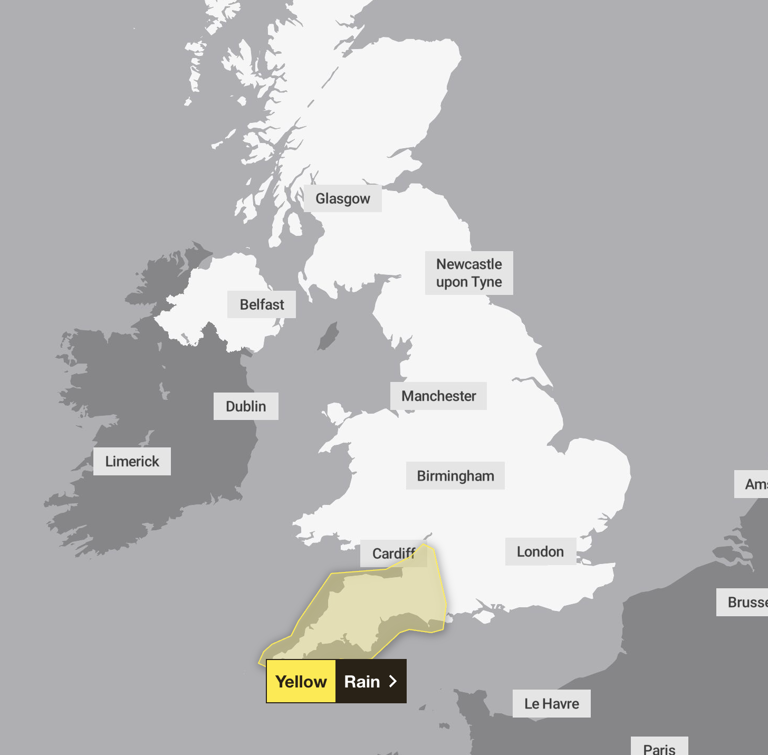 Storm Chandra maps show yellow weather warnings as danger-to-life alert ...